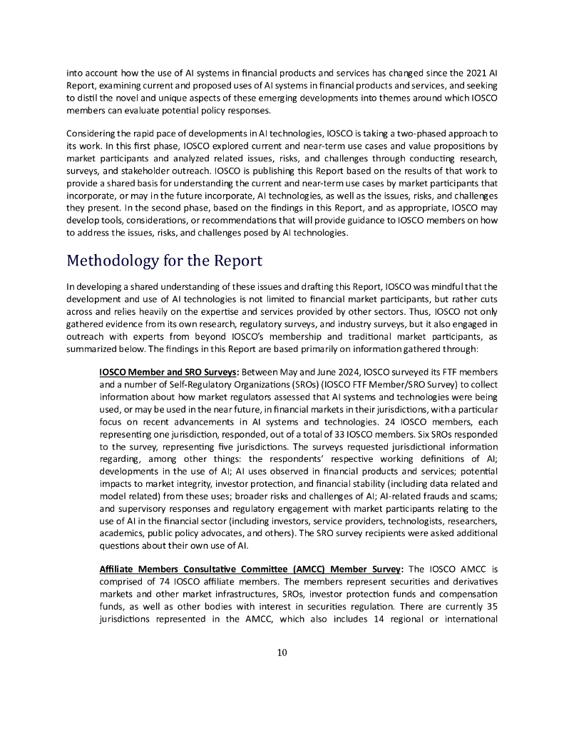 国际证监会组织（IOSCO）：2025年资本市场中的人工智能研究报告：用例、风险与挑战（英文版）_第10页