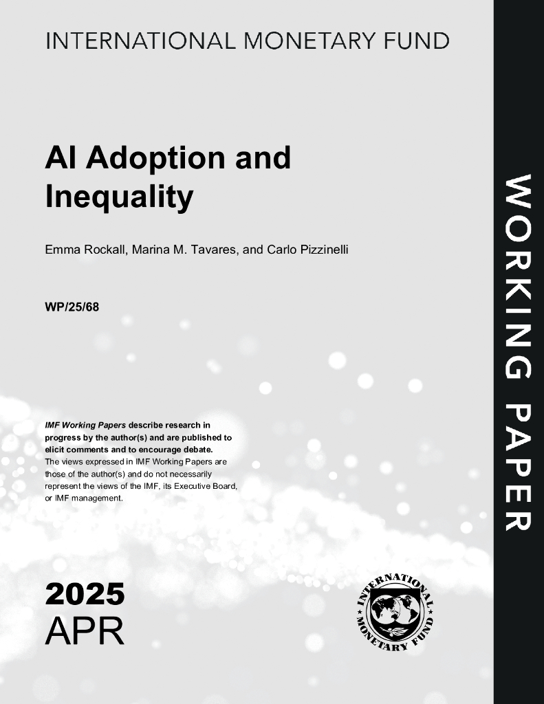 国际货币基金组织：人工智能的采用和不平等（英文版）