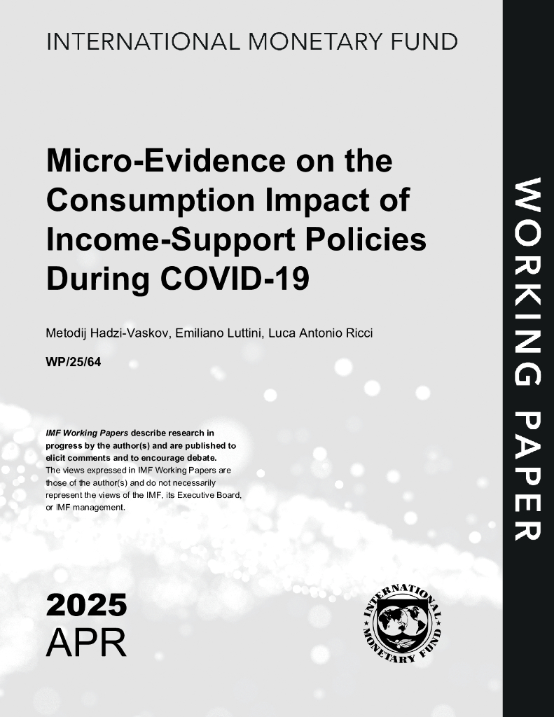 国际货币基金组织：新冠肺炎期间收入支持政策对消费影响的微观证据（英文版）