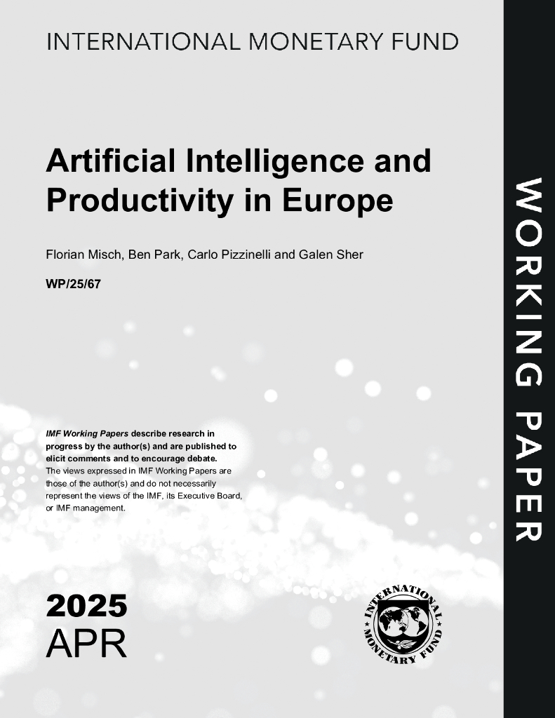 国际货币基金组织：欧洲的人工智能和生产力（英文版）