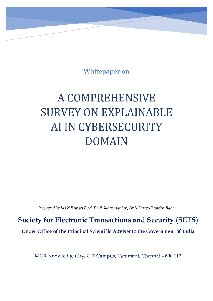 电子交易与安全协会（SETS）：2024年网络安全领域可解释<em>人工智能</em>综合调查白皮书（英文版） 海报