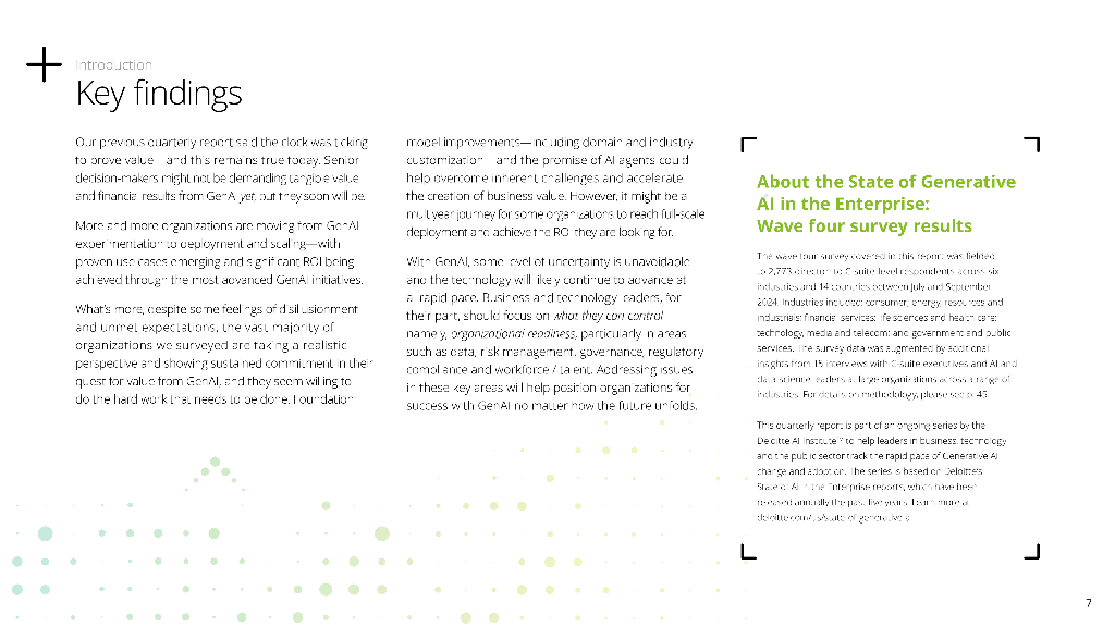 德勤：2025年企业生成式人工智能应用现状报告：企业GenAI采用情况追踪（第4份）（英文版）_第7页