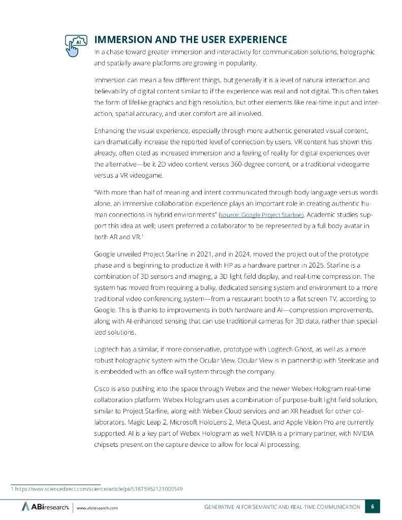 ABl Research：2025年生成式人工智能在语义和实时通信中的应用研究报告（英文版）_第6页