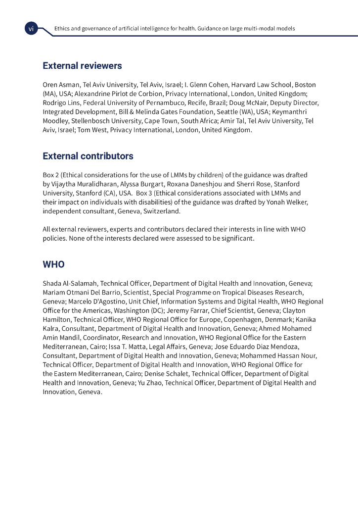 WHO世界卫生组织：2024年卫生领域人工智能伦理与治理：多模态大模型指南 报告（英文版）_第8页