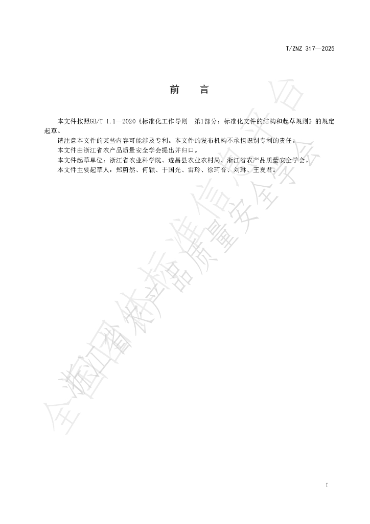 T/ZNZ 317-2025 标准预览
