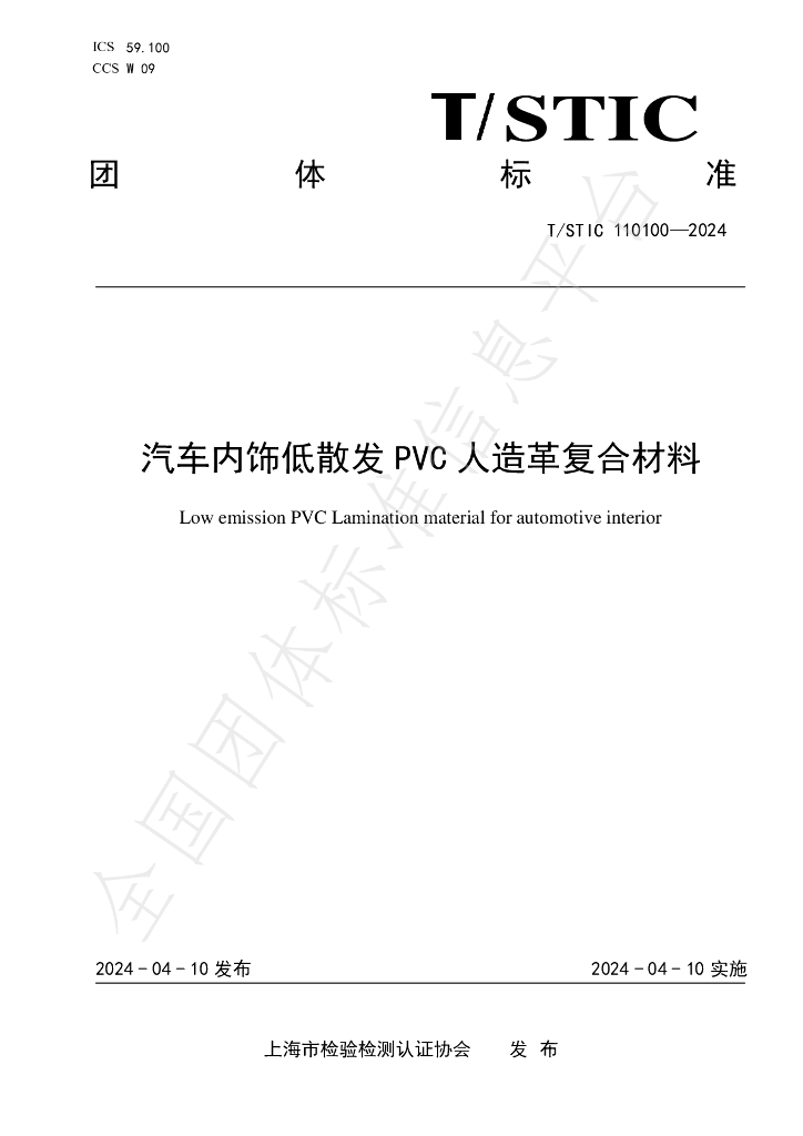 T/STIC 110100-2024 标准预览