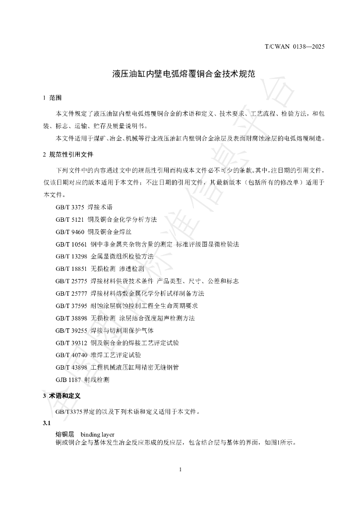 T/CWAN 0138-2025 标准预览