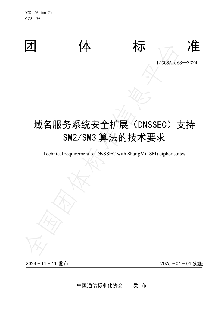 T/CCSA 563-2024 标准预览