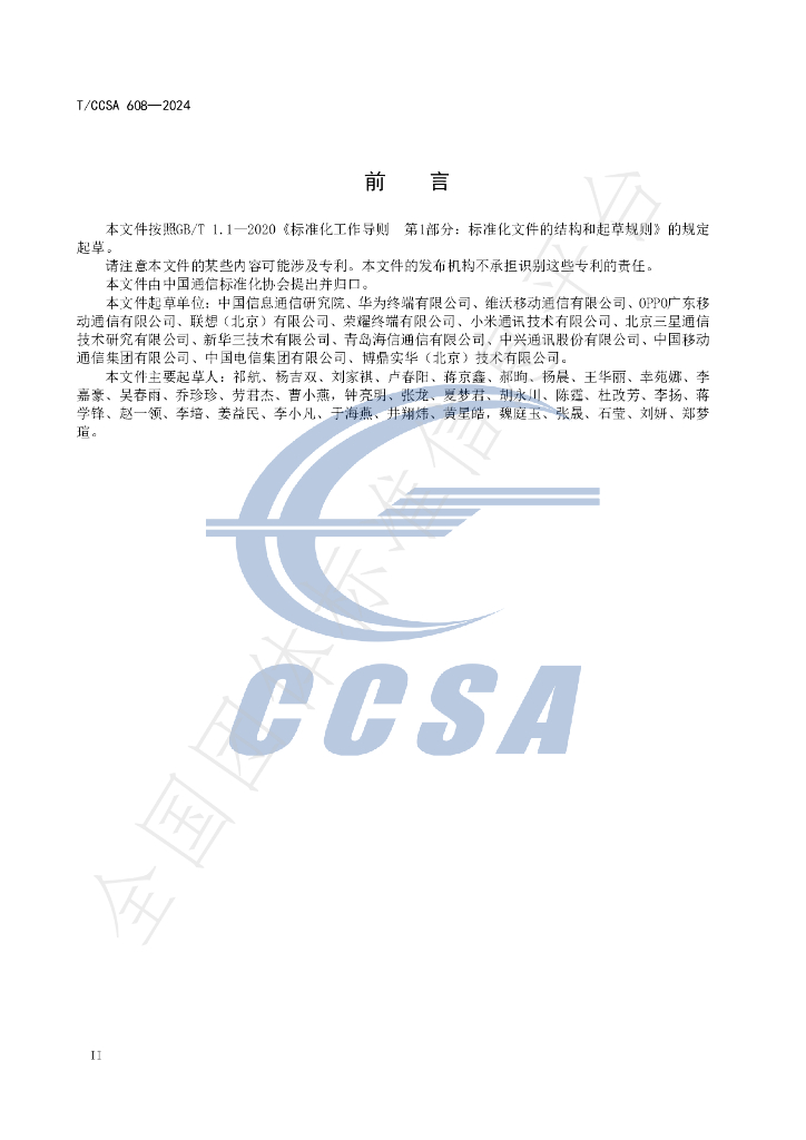 T/CCSA 608-2024 标准预览