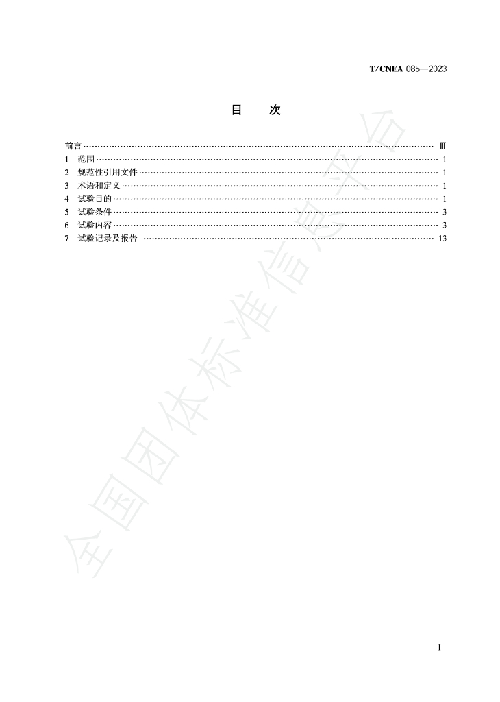 T/CNEA 085-2023 标准预览