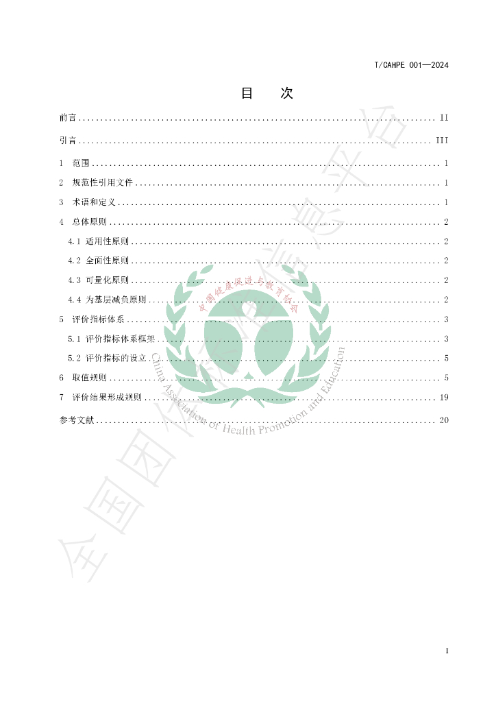 T/CAHPE 001-2024 标准预览