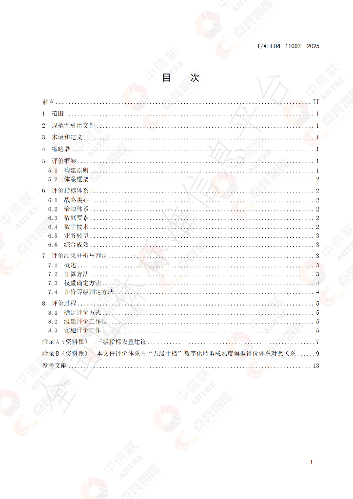 T/AIITRE 11003-2025 标准预览