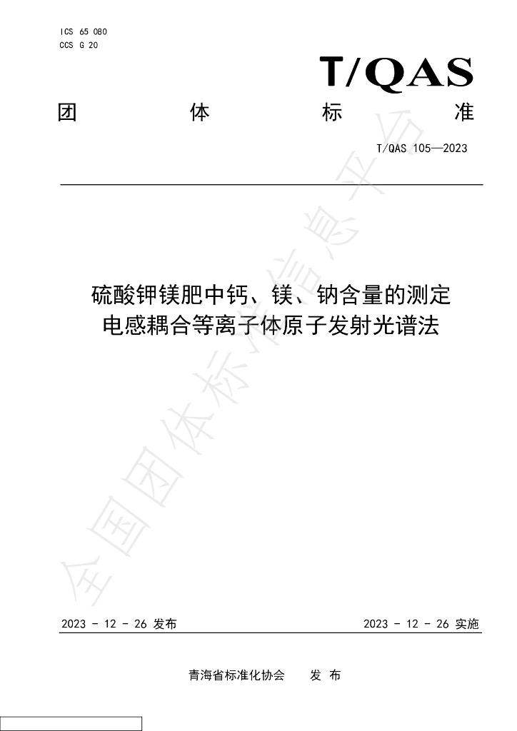 T/QAS 105-2023 标准预览