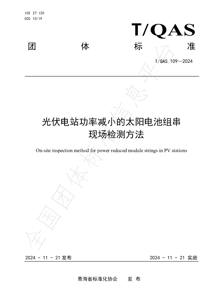 T/QAS 109-2024 标准预览