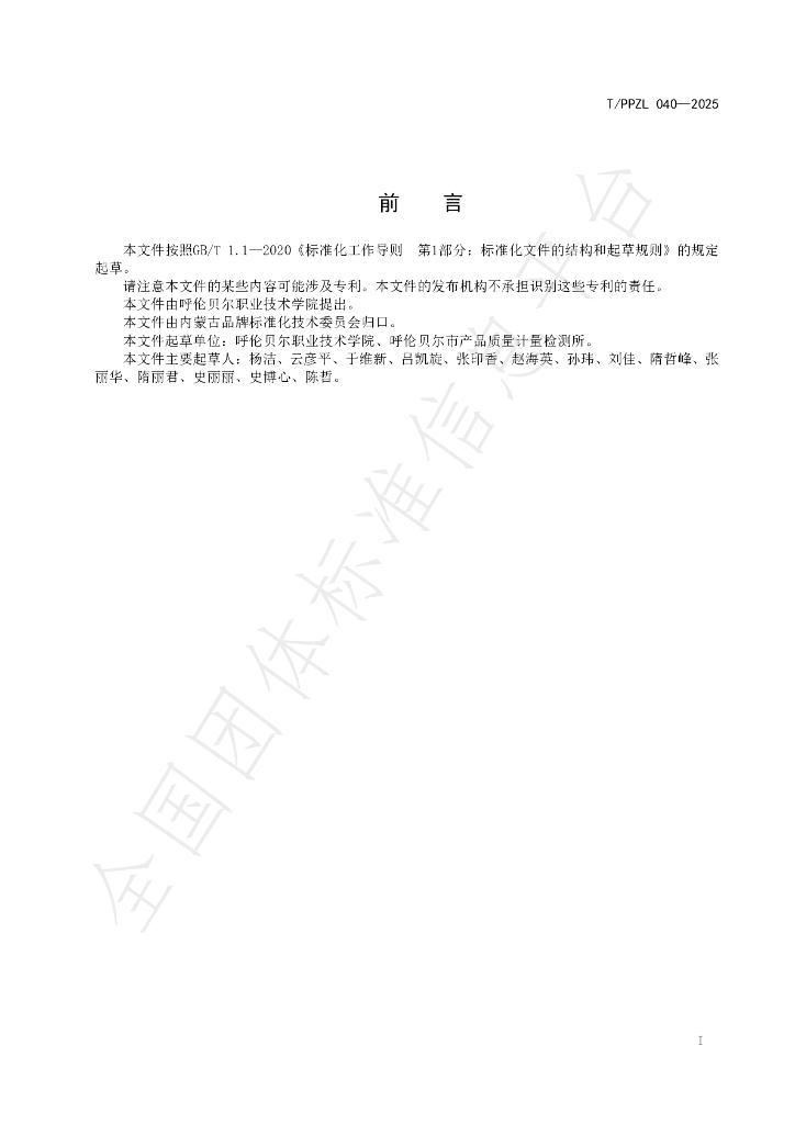 T/PPZL 040-2025 标准预览