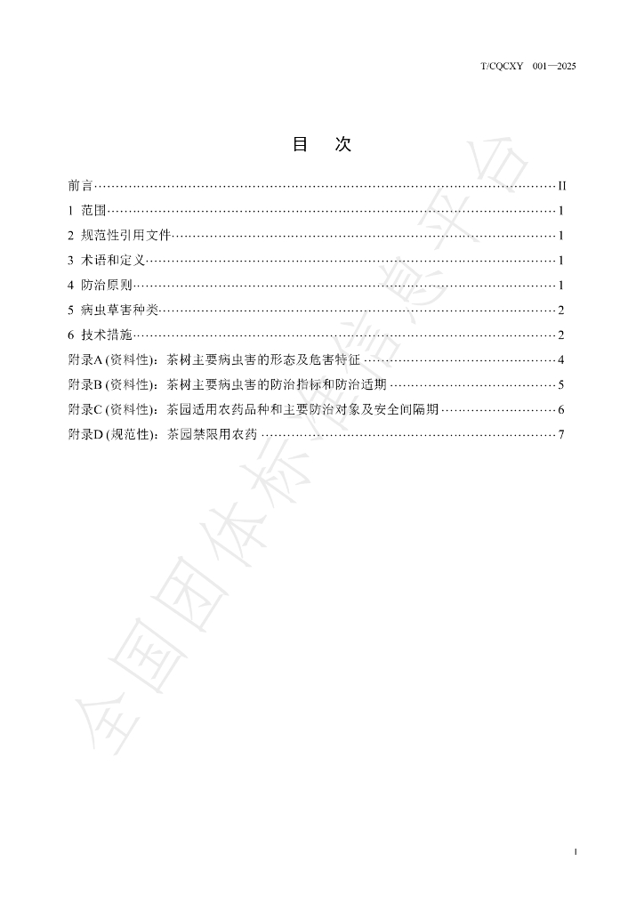 T/CQCXY 001-2025 标准预览