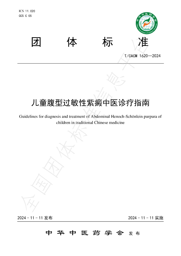 T/CACM 1620-2024 标准预览