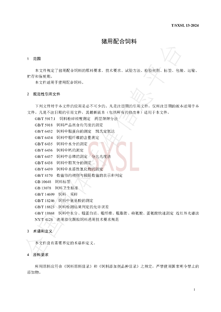 T/SXSL 13-2024 标准预览