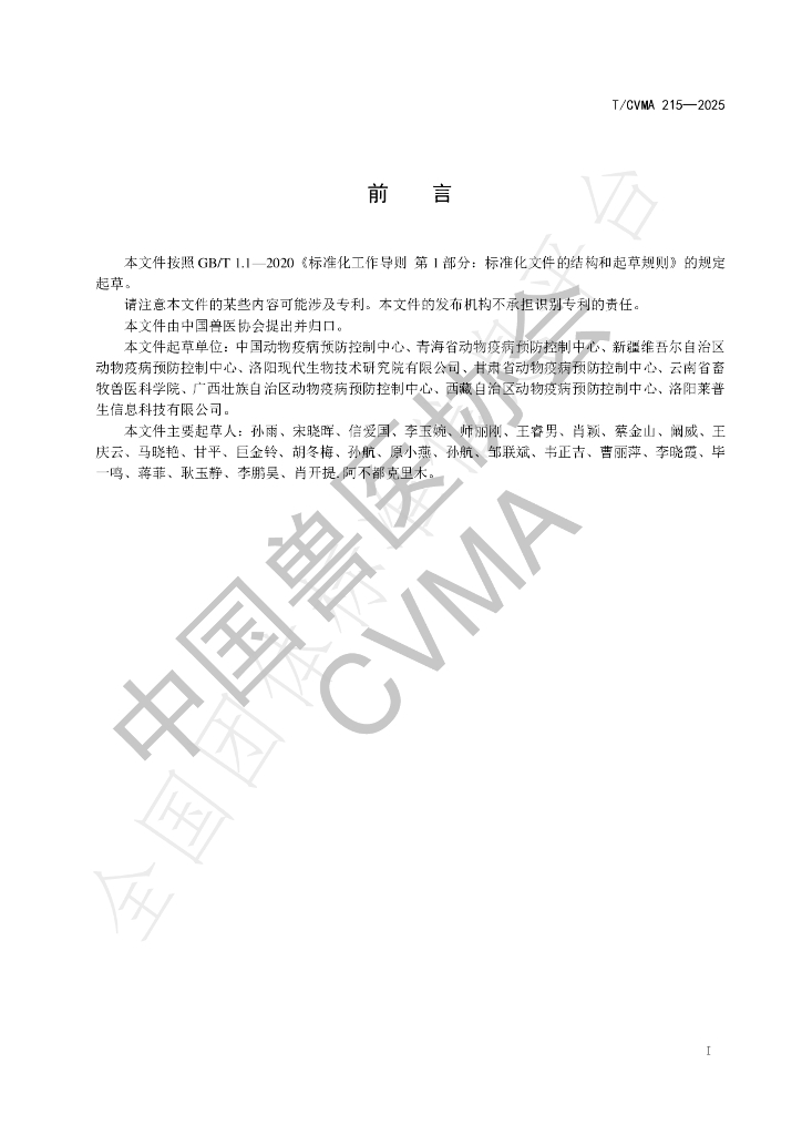 T/CVMA 215-2025 标准预览
