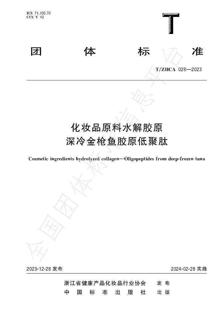 T/ZHCA 028-2023 标准预览