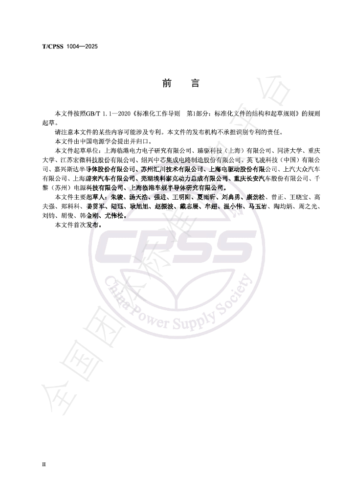 T/CPSS 1004-2025 标准预览