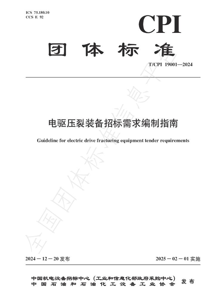 T/CPI 19001-2024 标准预览