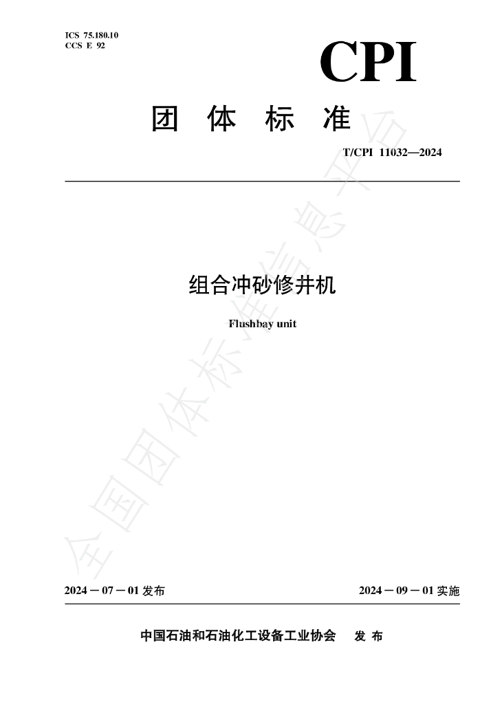 T/CPI 11032-2024 标准预览