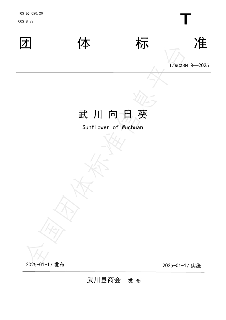 T/WCXSH 8-2025 标准预览