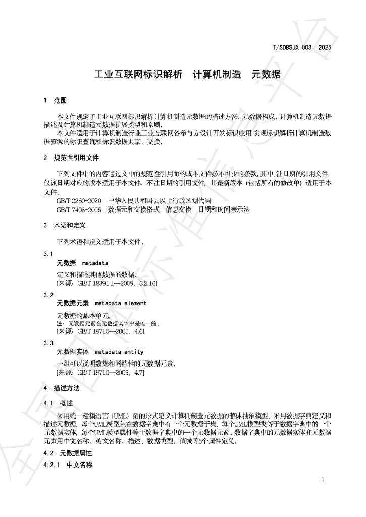 T/SDBSJX 003-2025 标准预览