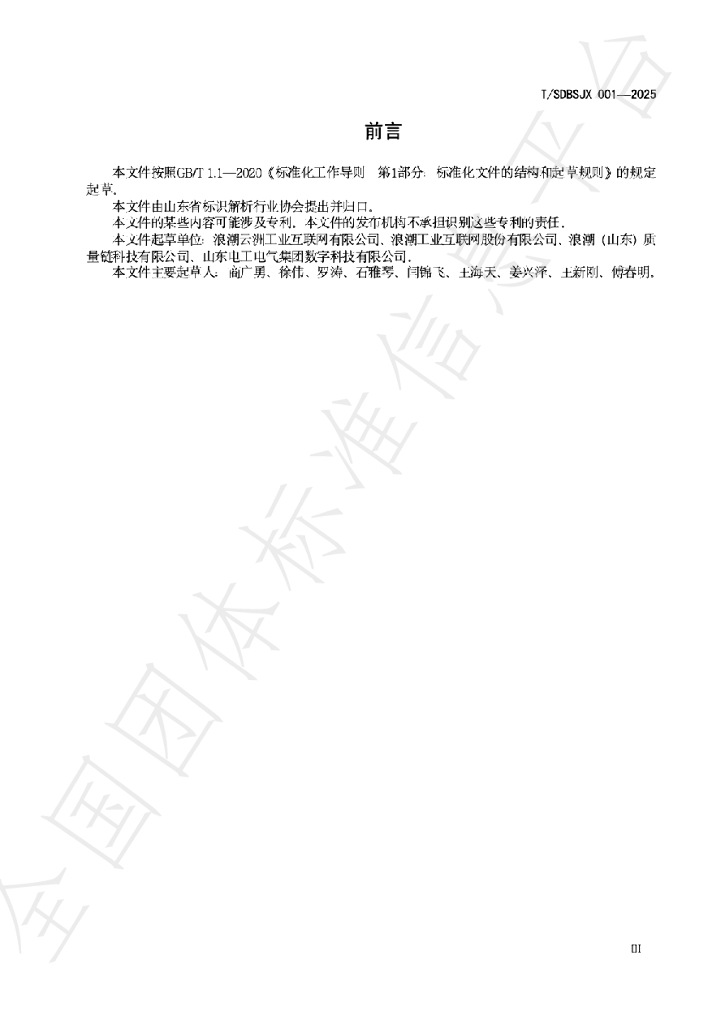 T/SDBSJX 001-2025 标准预览