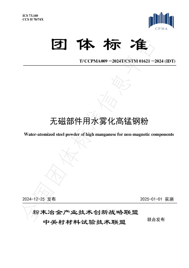 T/CCPMA 009-2024 标准预览