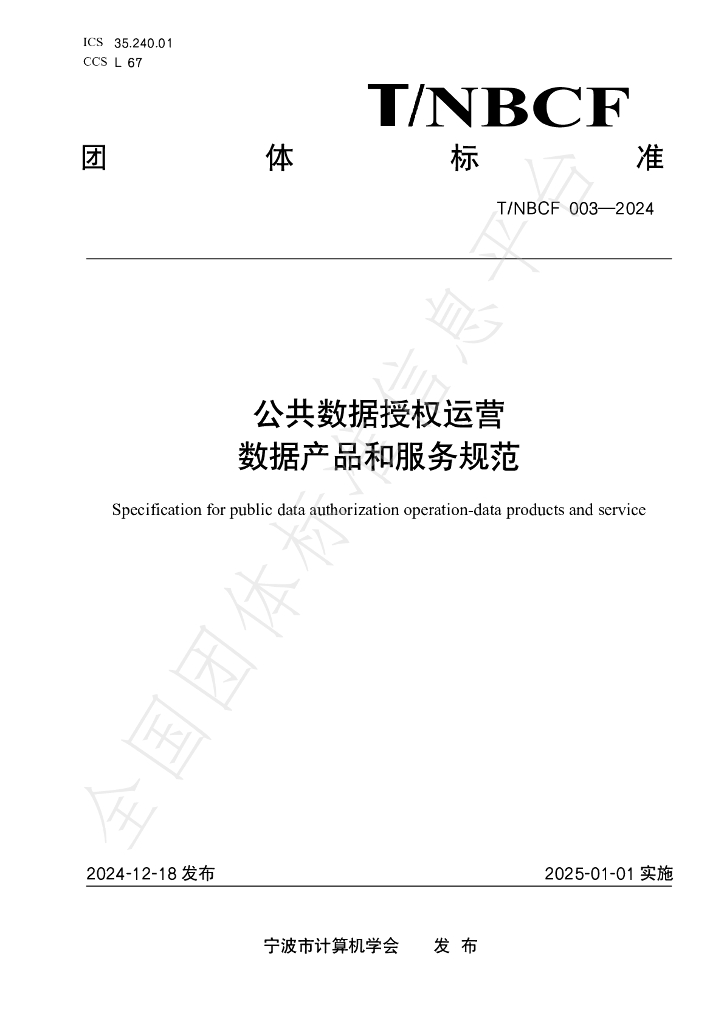 T/NBCF 003-2024 标准预览