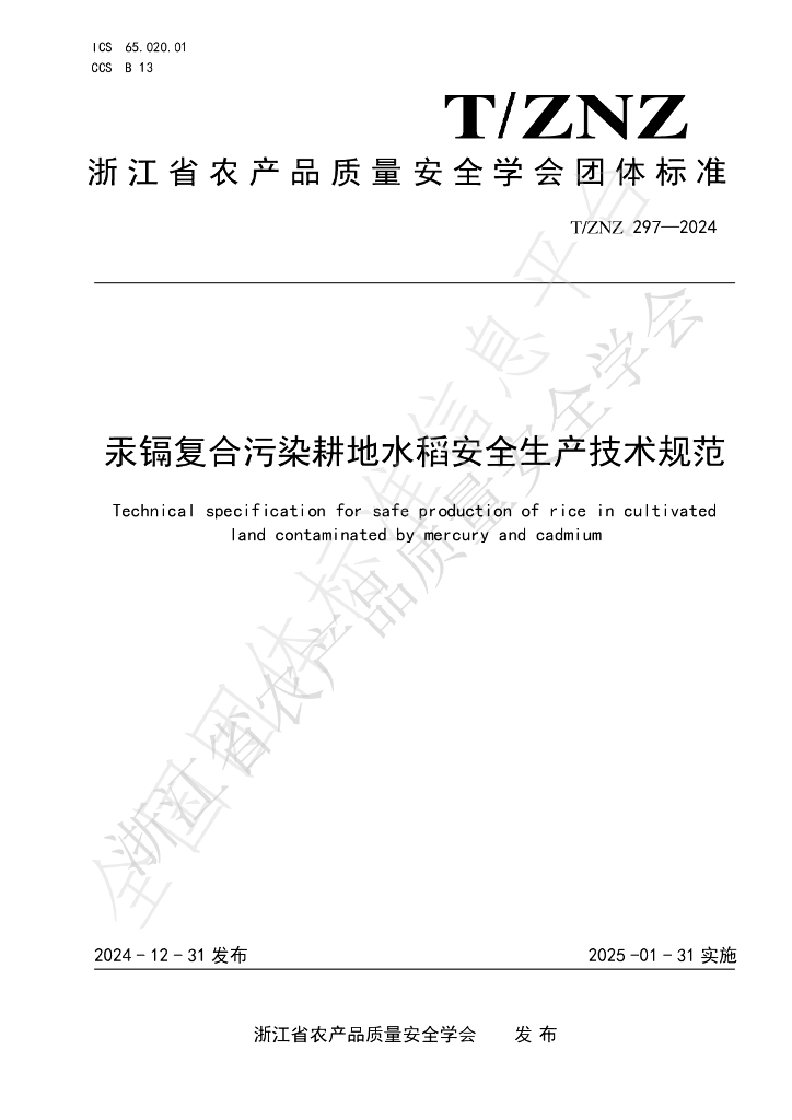 T/ZNZ 297-2024 标准预览
