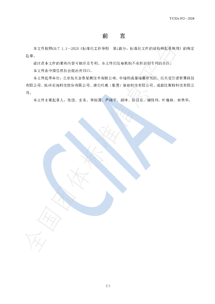 T/CIIA 052-2024 标准预览