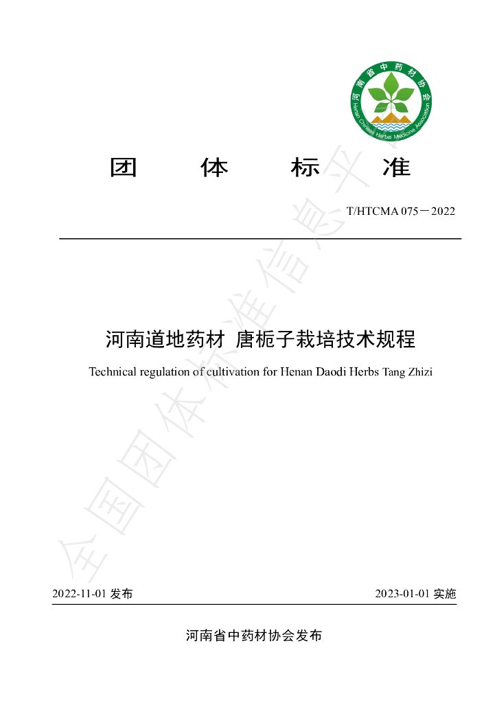 T/HTCMA 075-2022 标准预览