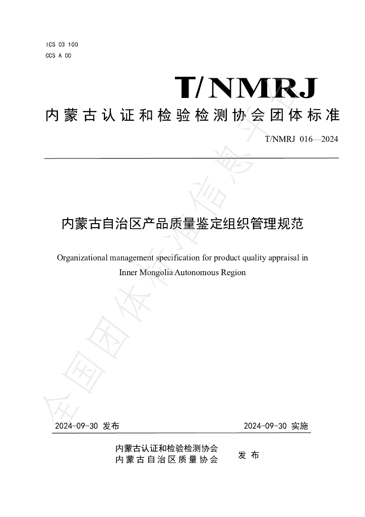 T/NMRJ 016-2024 标准预览