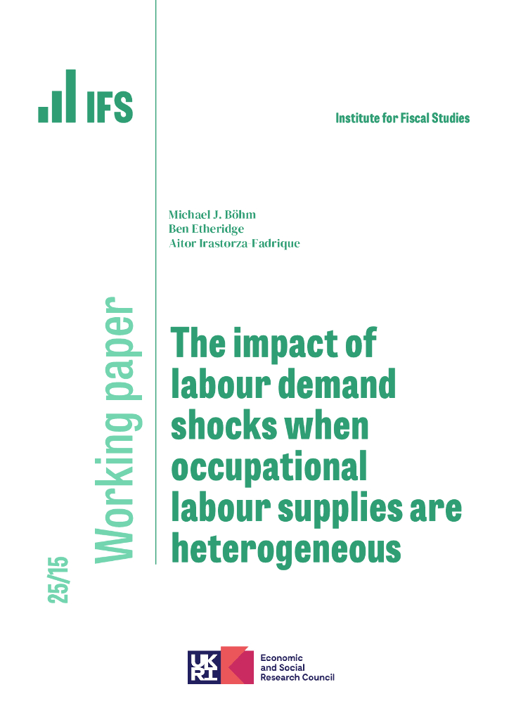 英国财政研究所（IFS）：当职业劳动力供应异质化时，劳动力需求冲击的影响（英文版）