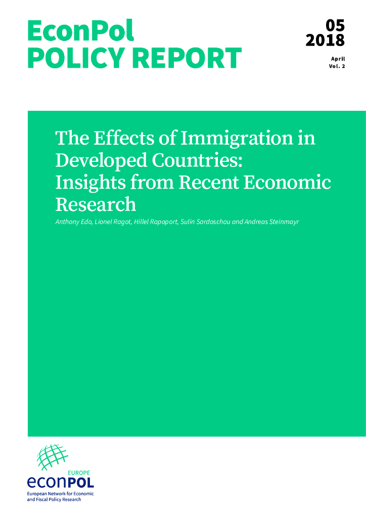欧洲经济政策研究所：移民对发达国家的影响：来自近期经济研究的见解（英文版）