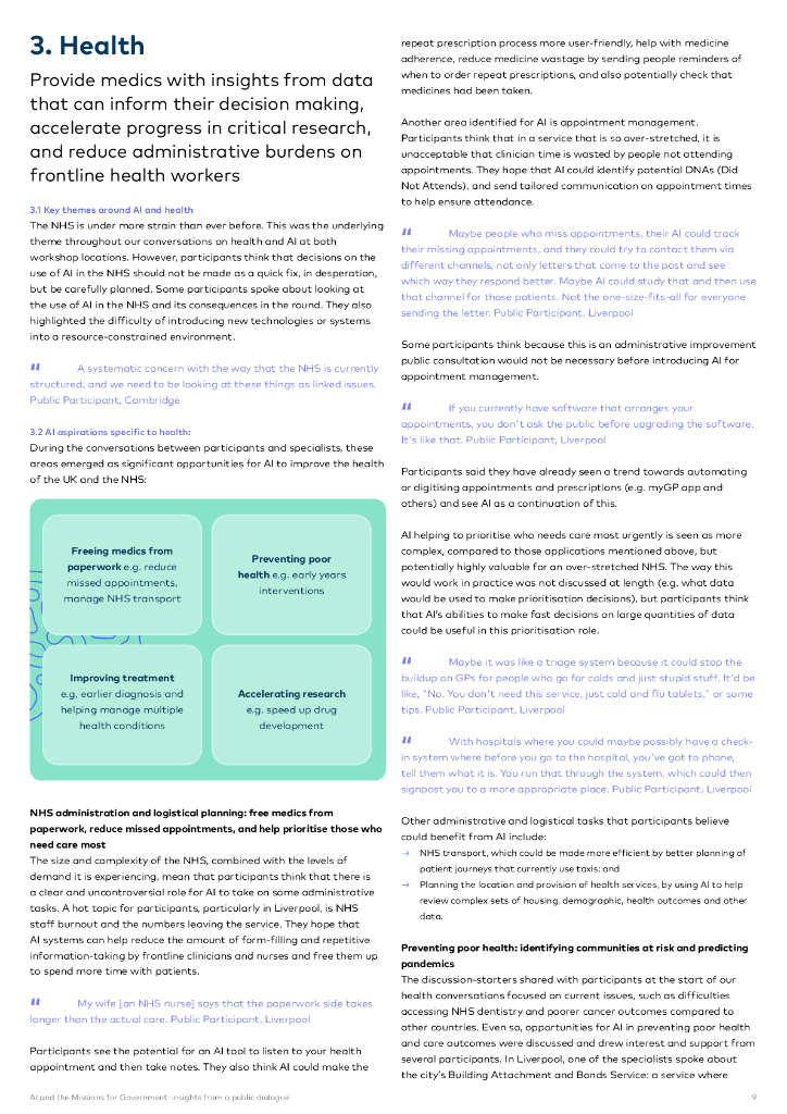 剑桥大学AI：2024年AI公共对话：理解公众对政府使命中人工智能的看法报告（英文版）_第9页
