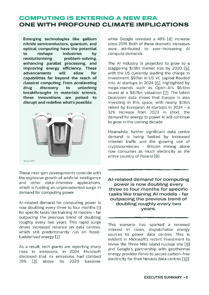 Dealroom：2025年人工智能时代绿色计算：创新性应对计算领域碳排放挑战白皮书（英文版）_第7页