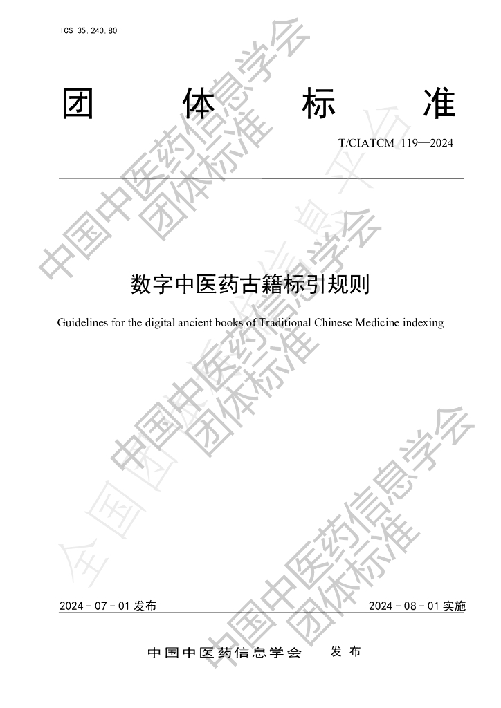 T/CIATCM 119-2024 标准预览