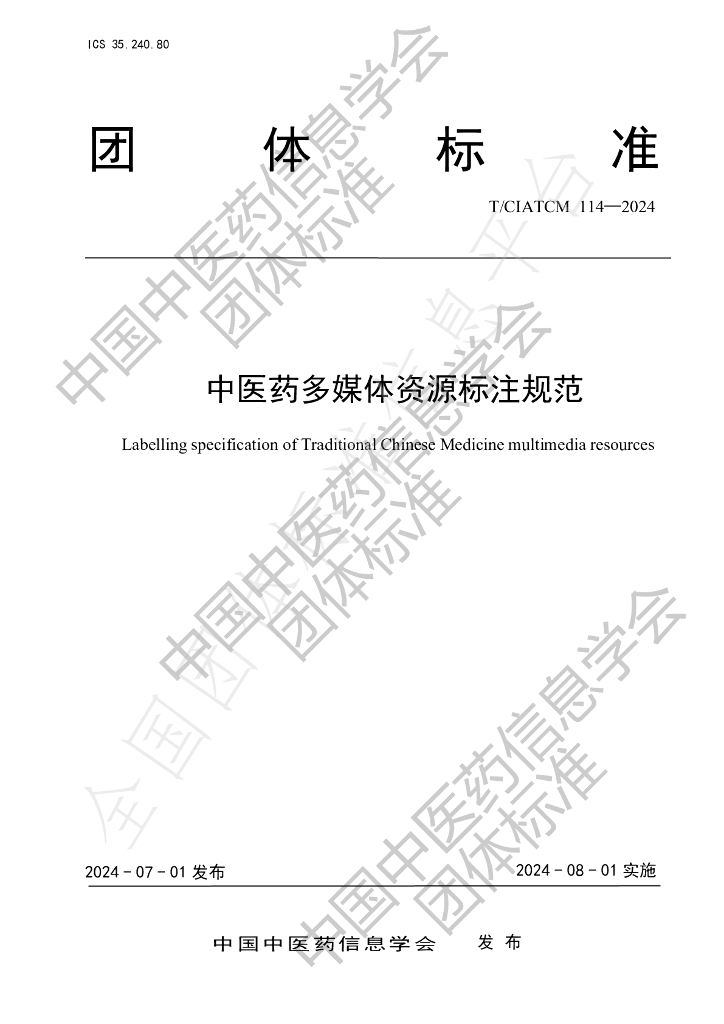 T/CIATCM 114-2024 标准预览