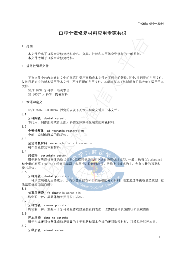 T/CHSA 092-2024 标准预览