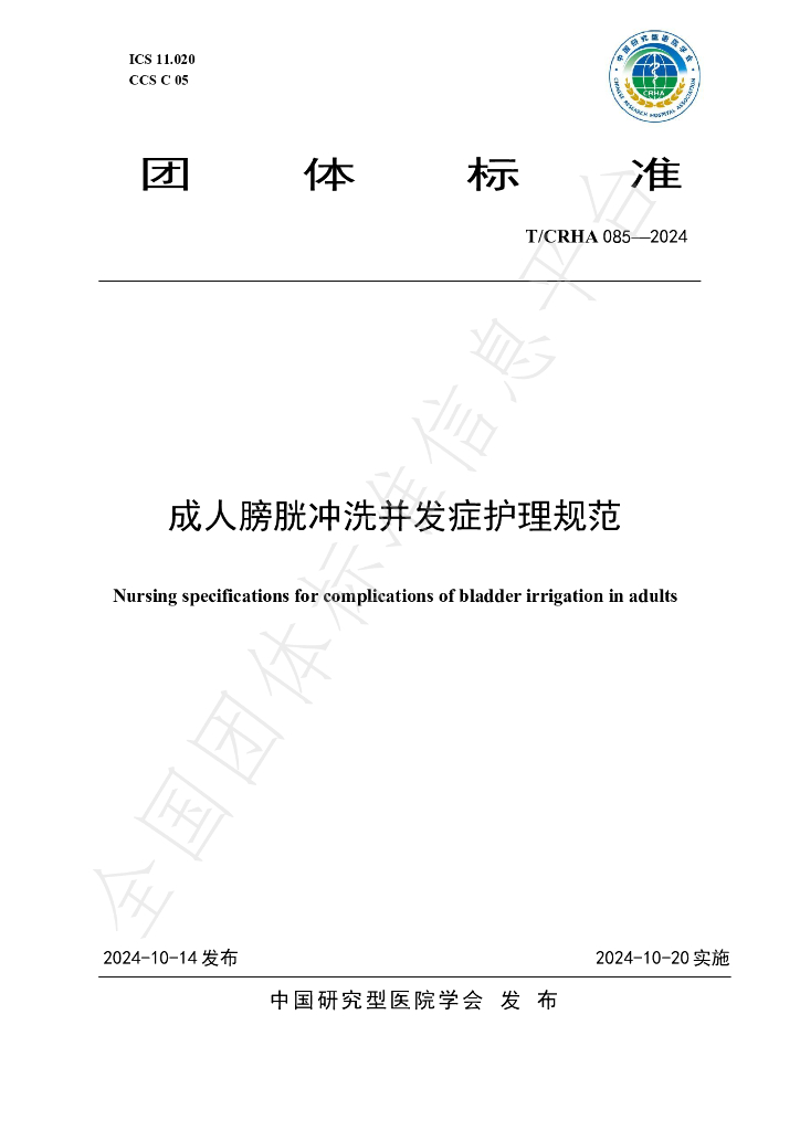 T/CRHA 085-2024 标准预览