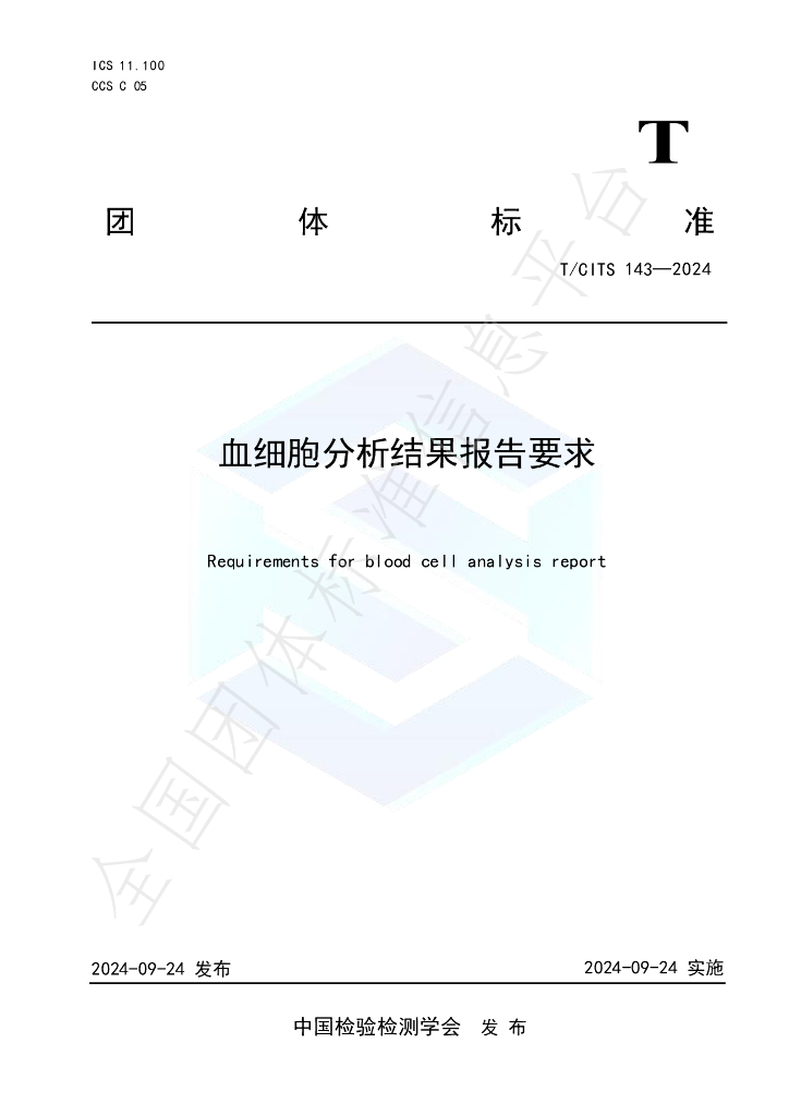 T/CITS 143-2024 标准预览
