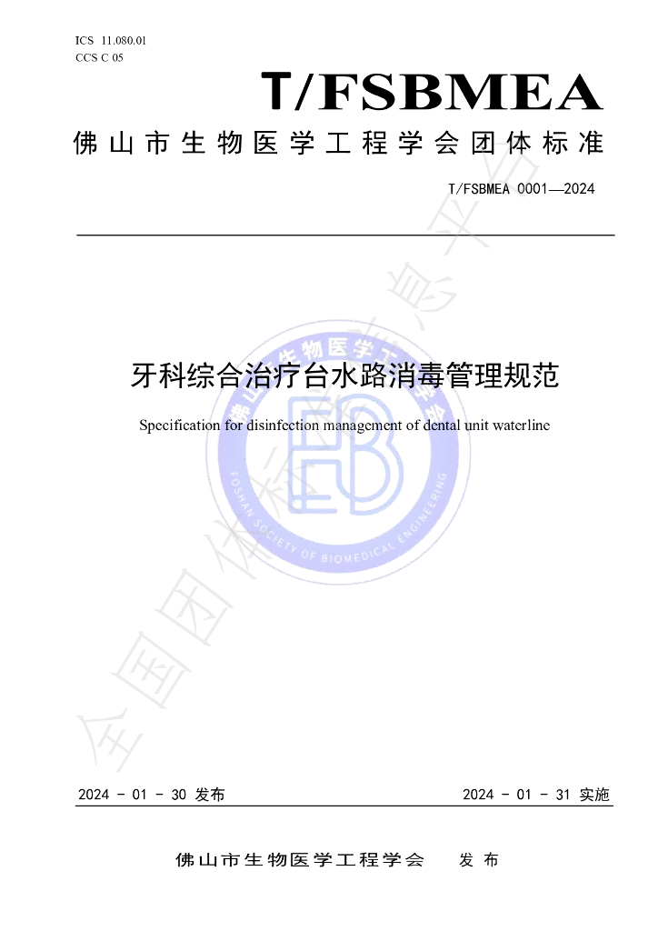 T/FSBMEA 0001-2024 标准预览