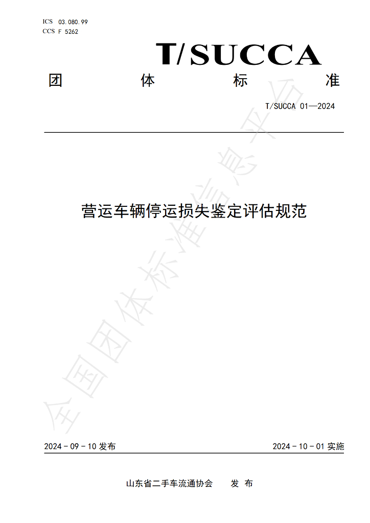 T/SUCCA 01-2024 标准预览