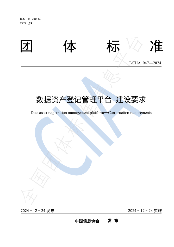 T/CIIA 047-2024 标准预览
