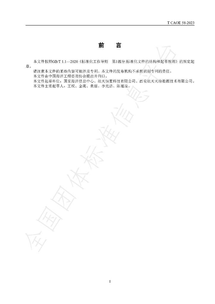 T/CAOE 58-2023 标准预览