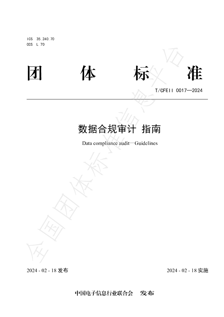 T/CFEII 0017-2024 标准预览
